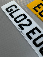 Load image into Gallery viewer, Number Plate Order Centre - 4D - 3D Gel - Printed - Import - Motorcycle - Hex - Short - Dealer re create