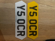 Load image into Gallery viewer, Number Plate Order Centre - 4D - 3D Gel - Printed - Import - Motorcycle - Hex - Short - Dealer re create