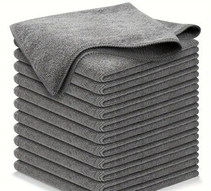 Microfibres towel pack 30x30 cm 12 Pack grey