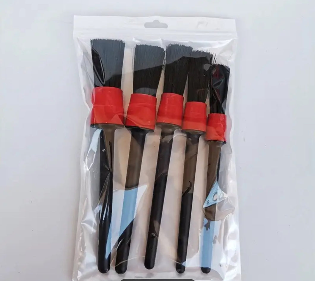 Detailing Brushes 5 pack kit various sizes included