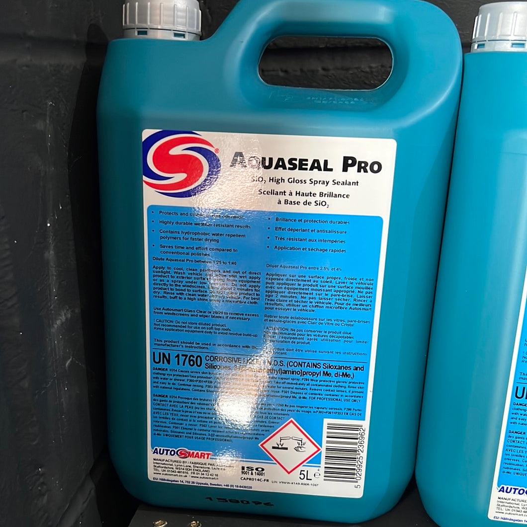 Autosmart Aquaseal Pro SI02 high gloss spray sealant for snow foam or dilution
